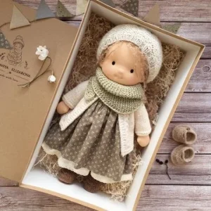 Miniature Handmade Enamel Christmas Thumb Doll Gift Box Waldorf Doll Traditional European Style Toy For Children - Image 37