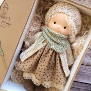 Miniature Handmade Enamel Christmas Thumb Doll Gift Box Waldorf Doll Traditional European Style Toy For Children - Image 35