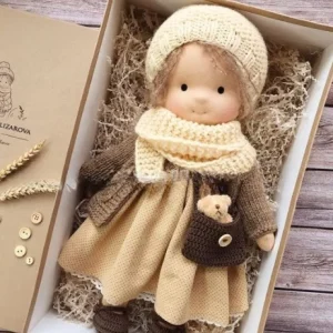 Miniature Handmade Enamel Christmas Thumb Doll Gift Box Waldorf Doll Traditional European Style Toy For Children - Image 38