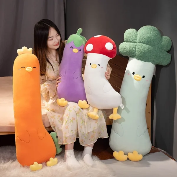 Vegetable Plush Pillow Toys – Mushroom & Carrot Soft Pillows -01481be91f5f4db3a85cb2db0058949f