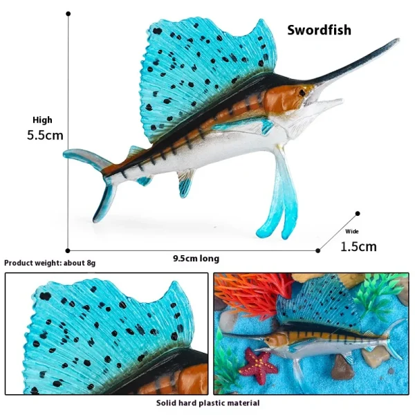 Simulation Cognitive Marine Animal Model Toy Salmon Salmon Large Mouth Bass Golden Gun Fish Tank Landscape Decoration -017e63fb85614ab7a4ecb2d1005c855e