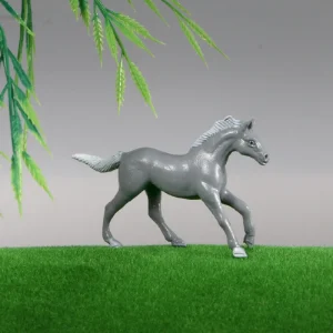 Mini simulation solid horse model 8 suit steed horse horse wild horse animal vinyl ornaments toy hand - Image 4