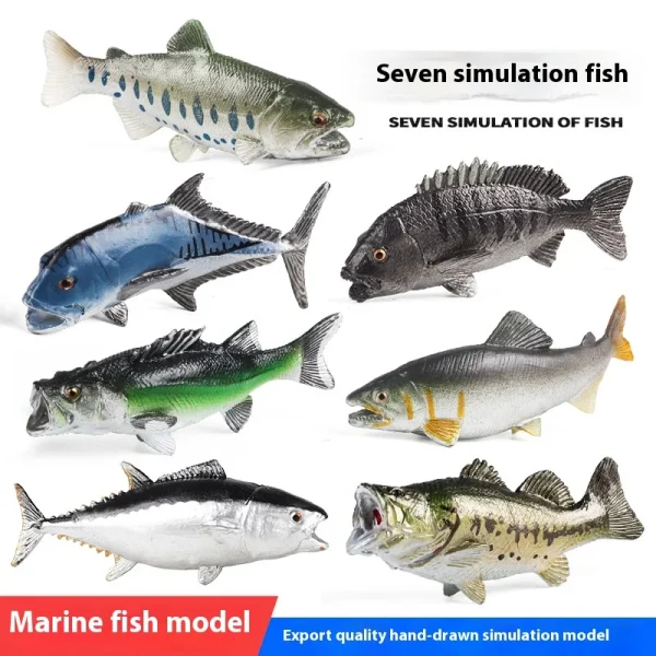 Simulation Cognitive Marine Animal Model Toy Salmon Salmon Large Mouth Bass Golden Gun Fish Tank Landscape Decoration -41953944e20149dab0d6b2d1005c6012