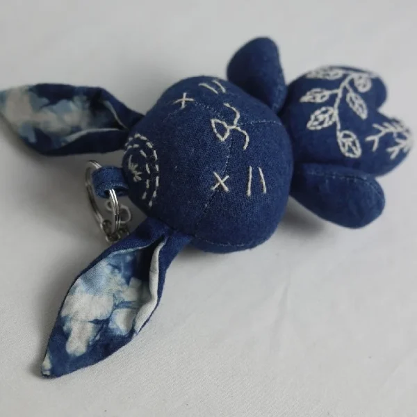 Bunny keychain | botanical dye | Chinese handicrafts -42dfff75b7934959b639b2d8006c1e6b