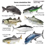 Simulation Cognitive Marine Animal Model Toy Salmon Salmon Large Mouth Bass Golden Gun Fish Tank Landscape Decoration -43023d3aa4d6447e9a5fb2d1005c5c23