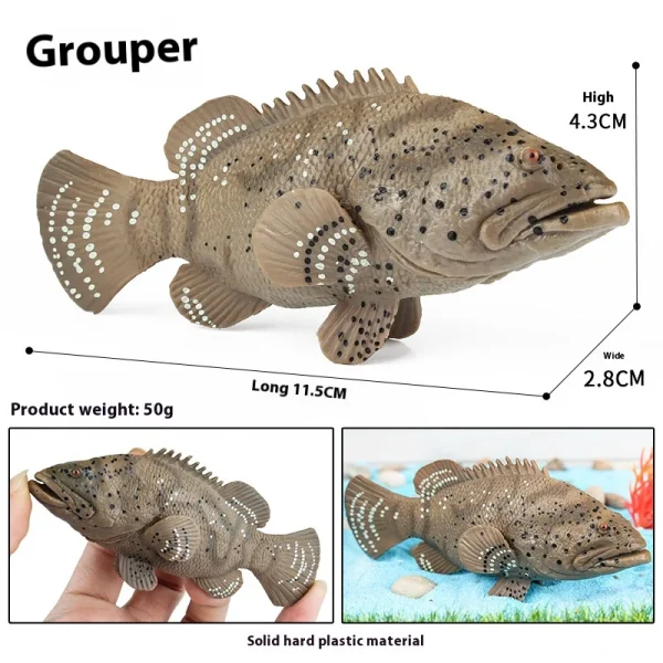 Simulation Cognitive Marine Animal Model Toy Salmon Salmon Large Mouth Bass Golden Gun Fish Tank Landscape Decoration -5236f797e6224b84be3bb2d1005cb954