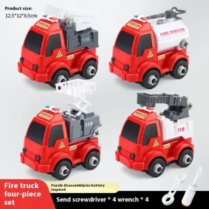 Children's Assembly Engineering Vehicle Disassembly Removable Screw Assembly Toy - Image 12