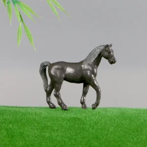 Mini simulation solid horse model 8 suit steed horse horse wild horse animal vinyl ornaments toy hand - Image 5