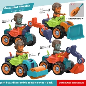 Children's Assembly Engineering Vehicle Disassembly Removable Screw Assembly Toy - Image 24