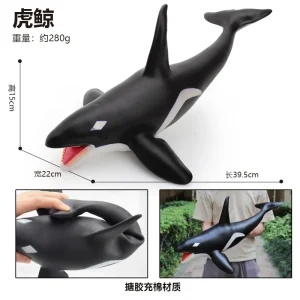 Dolphin Marine Animal Large Shark Toy Simulation Soft Glue Children Toy Underwater World Whale Model Wholesale - Image 30