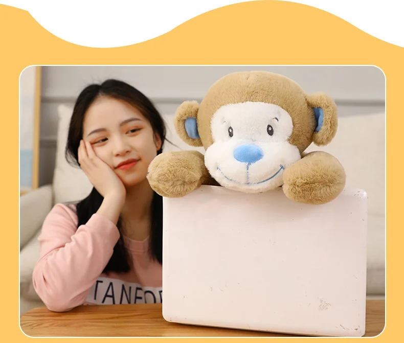 Soft Toys - Realistic Sitting Elephant & Monkey Plush Comfort Dolls -O1CN0132TvjY1rmk6nNW5kL 2213988595674 0 cib