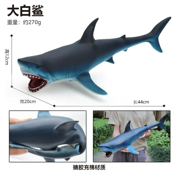 Dolphin Marine Animal Large Shark Toy Simulation Soft Glue Children Toy Underwater World Whale Model Wholesale -O1CN01440CHv1ezwjEcpfQw 2215724383943 0 cib