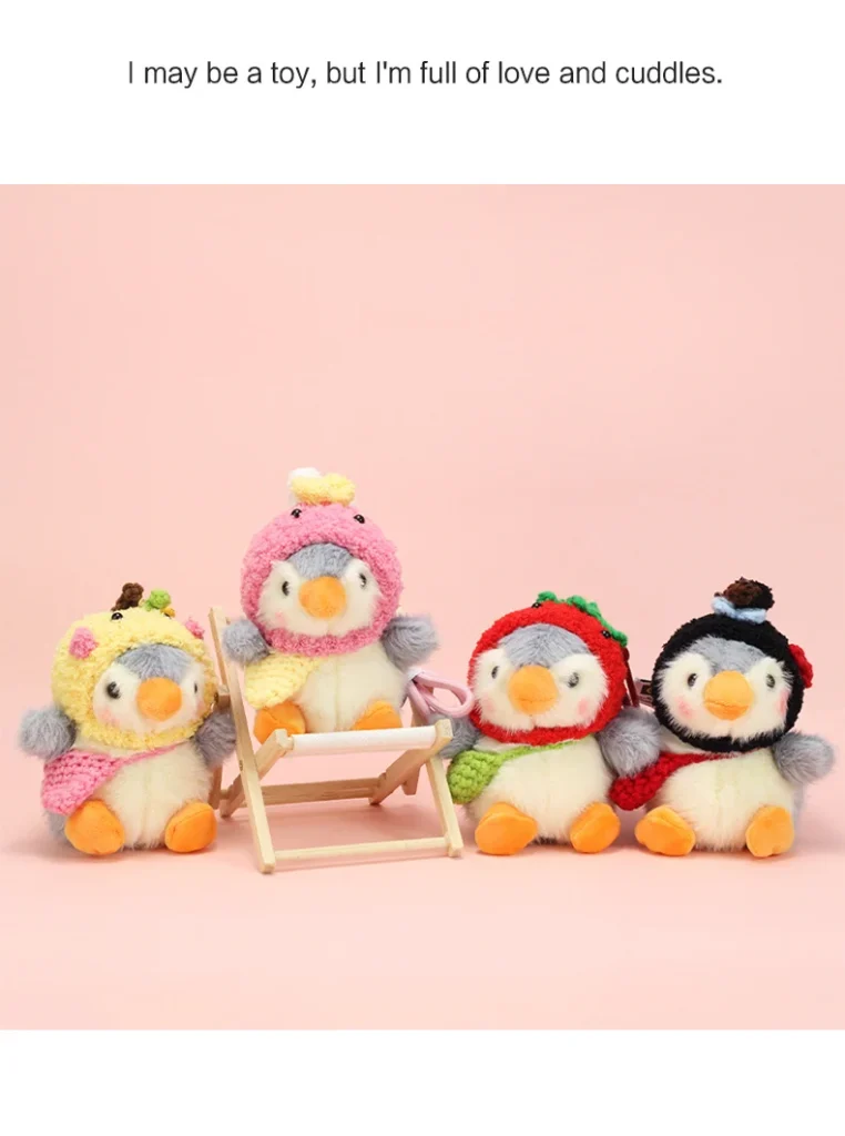 Penguin Plush Pendant Keychain – Guangdong-Made PP Cotton Couple Gift -O1CN018FbijI1niqTYfrUQo 2216605255124 0 cib scaled