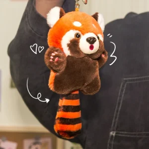 Red panda | Ailurus fulgens Pp cotton Plush Doll keychain | plush pendant - Image 2