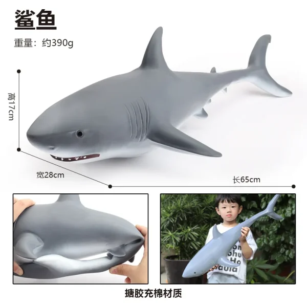 Dolphin Marine Animal Large Shark Toy Simulation Soft Glue Children Toy Underwater World Whale Model Wholesale -O1CN01C561EN1ezwjMJp2JR 2215724383943 0 cib