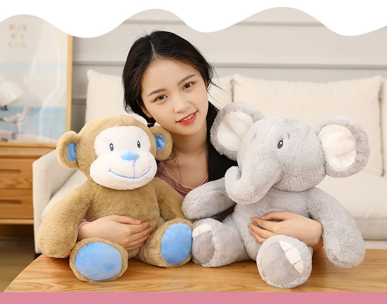 Soft Toys - Realistic Sitting Elephant & Monkey Plush Comfort Dolls -O1CN01IgNZgd1rmk6hLUEnk 2213988595674 0 cib