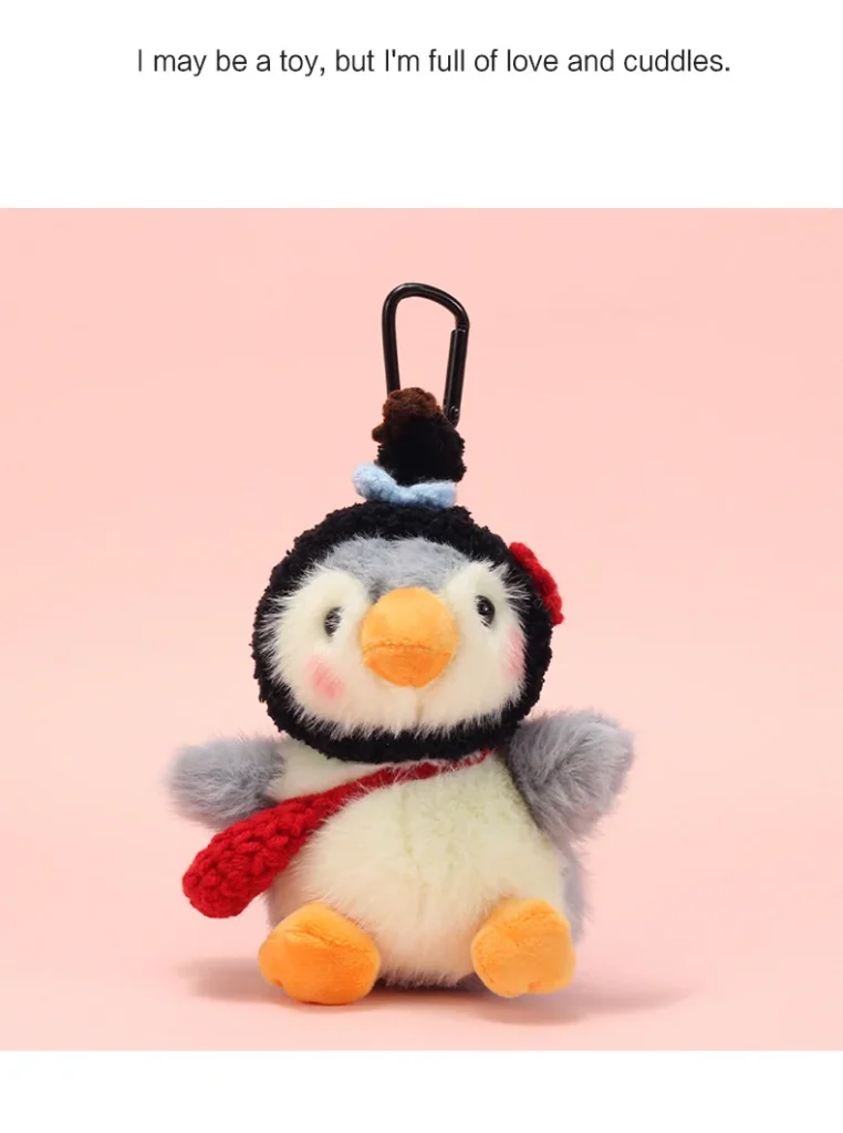 Penguin Plush Pendant Keychain – Guangdong-Made PP Cotton Couple Gift -O1CN01JNmo4l1niqTaQk8sX 2216605255124 0 cib scaled