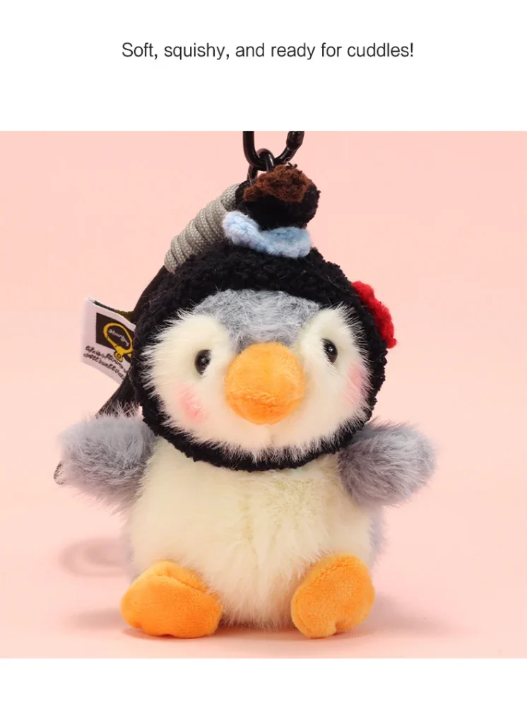 Penguin Plush Pendant Keychain – Guangdong-Made PP Cotton Couple Gift -O1CN01JllsO31niqTSYixww 2216605255124 0 cib scaled