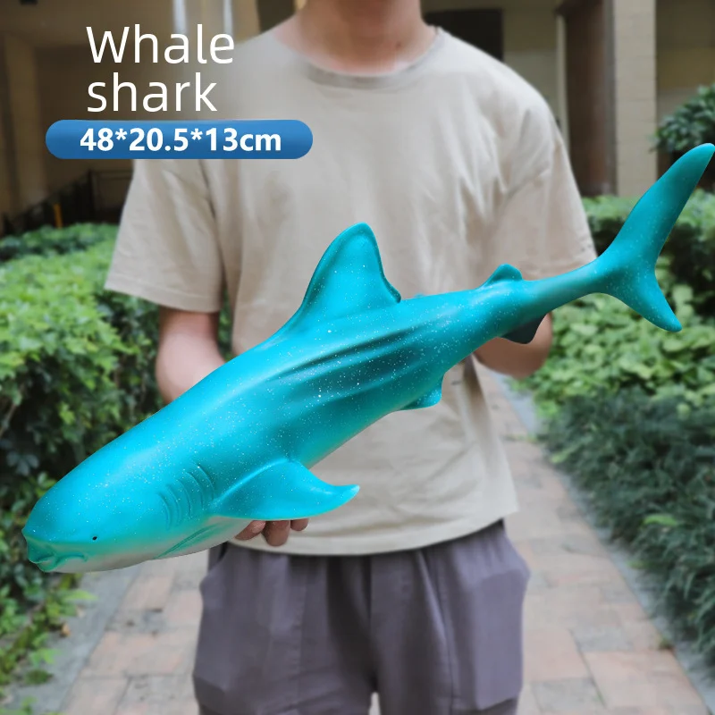 Dolphin Marine Animal Large Shark Toy Simulation Soft Glue Children Toy Underwater World Whale Model Wholesale -O1CN01KWtdE61Bs2x4vBna4 0 0 cib