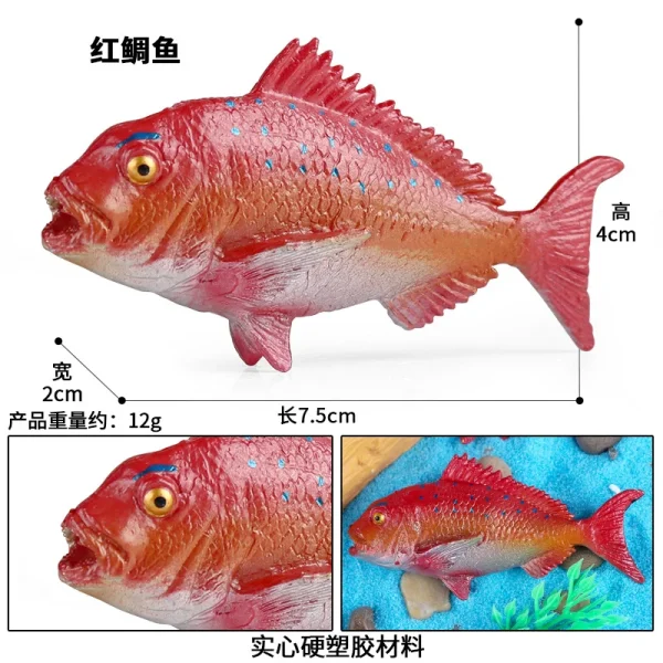 Simulation Cognitive Marine Animal Model Toy Salmon Salmon Large Mouth Bass Golden Gun Fish Tank Landscape Decoration -O1CN01OWl2zb1JGVL7Txgdr 2200619751001 0 cib
