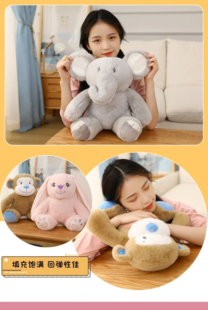 Soft Toys - Realistic Sitting Elephant & Monkey Plush Comfort Dolls -O1CN01QWRbKM1rmk6lPbYZB 2213988595674 0 cib scaled