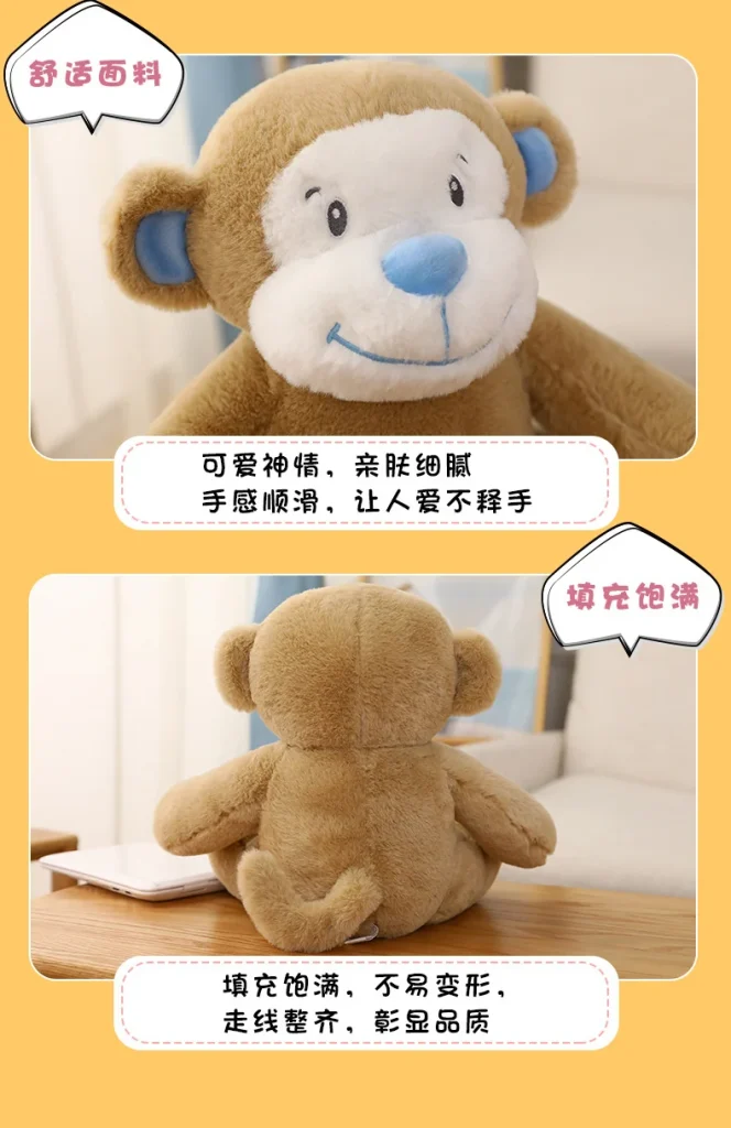 Soft Toys - Realistic Sitting Elephant & Monkey Plush Comfort Dolls -O1CN01RFH6Gm1rmk6lPbpCf 2213988595674 0 cib scaled