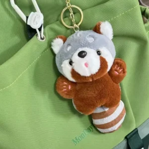 Red panda | Ailurus fulgens Pp cotton Plush Doll keychain | plush pendant - Image 7