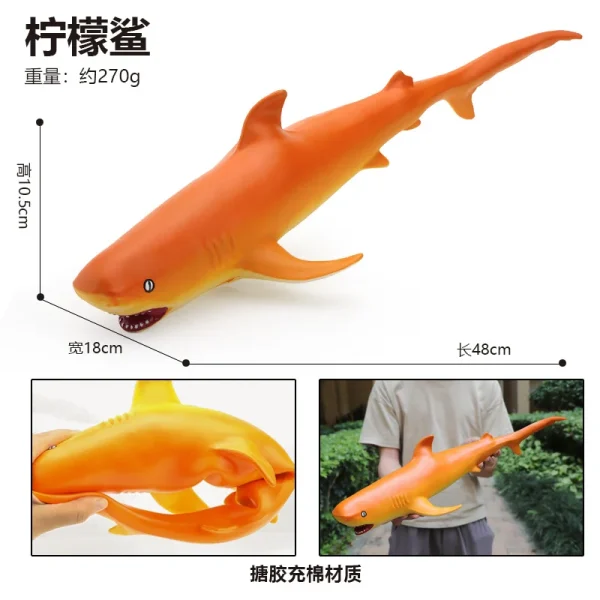 Dolphin Marine Animal Large Shark Toy Simulation Soft Glue Children Toy Underwater World Whale Model Wholesale -O1CN01VeoWla1ezwjEZgnSq 2215724383943 0 cib