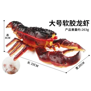 Explosive simulation of marine animal model children soft rubber puffer octopus lobster starfish crab horseshoe toy gift - Image 16