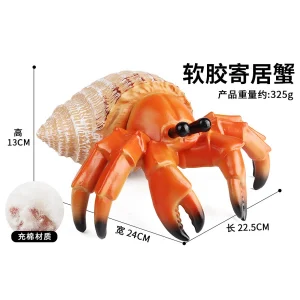 Explosive simulation of marine animal model children soft rubber puffer octopus lobster starfish crab horseshoe toy gift - Image 9