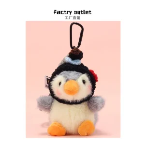 Penguin Plush Pendant Keychain – Guangdong-Made PP Cotton Couple Gift - Image 4