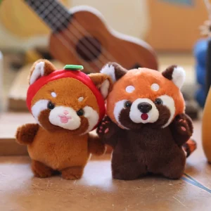 Red panda | Ailurus fulgens Pp cotton Plush Doll keychain | plush pendant Toy - Image 2