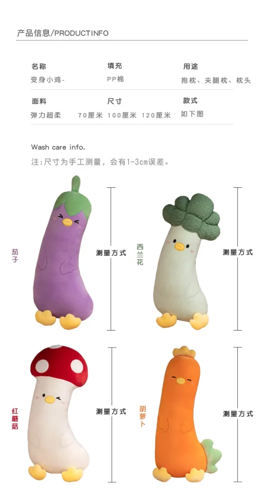 Vegetable Plush Pillow Toys – Mushroom & Carrot Soft Pillows -O1CN01weJ5Vk24oemy1cEXH 2201157867438 0 cib scaled