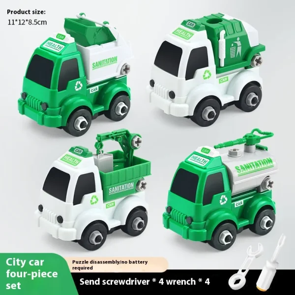 Children's Assembly Engineering Vehicle Disassembly Removable Screw Assembly Toy -b55ebf890fb84cd3af42b2d6005f913c