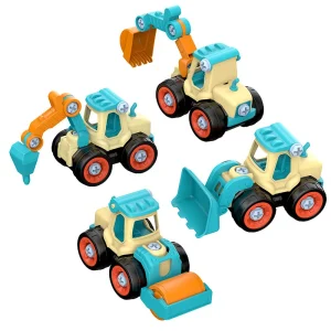 Children's Assembly Engineering Vehicle Disassembly Removable Screw Assembly Toy - Image 1