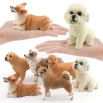 Children's simulation animal famous dog model Shiba Inu Teddy golden retriever Corgi shepherd dog pet dog decoration ornaments -ba09d56ca14f42d9b59bb2d100564619