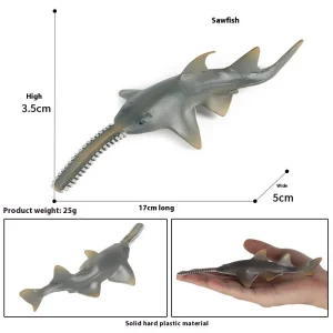 Simulation Cognitive Marine Animal Model Toy Salmon Salmon Large Mouth Bass Golden Gun Fish Tank Landscape Decoration - Image 20