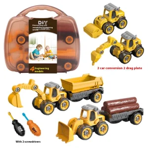 Children's Assembly Engineering Vehicle Disassembly Removable Screw Assembly Toy - Image 22