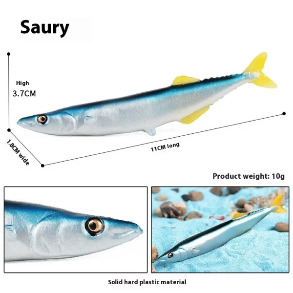 Simulation Cognitive Marine Animal Model Toy Salmon Salmon Large Mouth Bass Golden Gun Fish Tank Landscape Decoration -f355b76661a647a1ae8db2d1005c97df