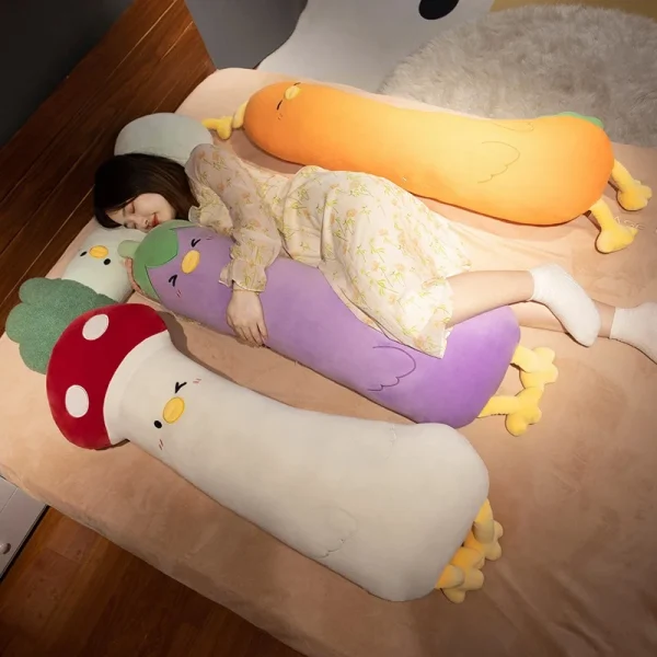 Vegetable Plush Pillow Toys – Mushroom & Carrot Soft Pillows -fb9ebfa48e0240fabde0b2db0058954b